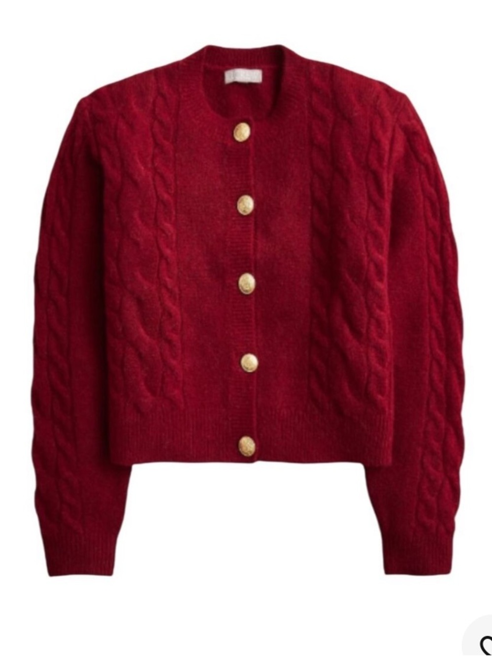 Jcrew red cardigan